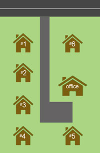 Sunset Park Cottages - Lot Layout